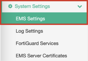 7 - System Settings - EMS Settings