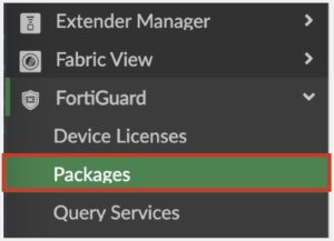 13 - FortiGuard - Packages