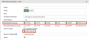 18 - Edit Network Interface - Administrative Access